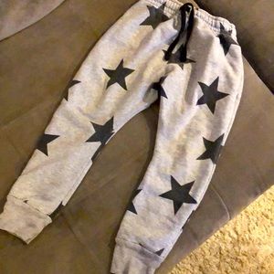 Nununu star pants grey unisex age 4-5
